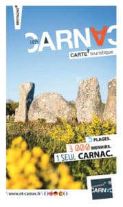 Couverture de la carte de Carnac et du plan touristique édition 2024